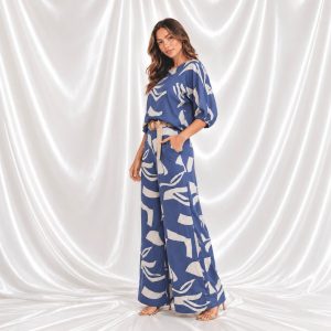 Conjunto estampado plus size