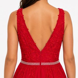 Vestido de gala rojo